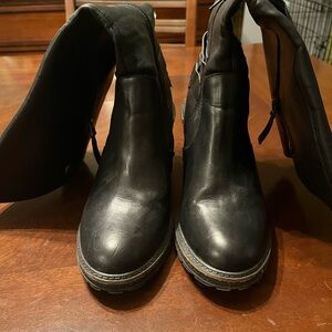 Women’s Black Faux Leather Boots